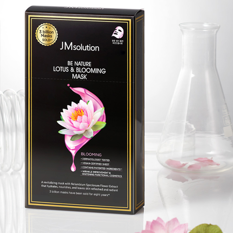Набор увлажняющих тканевых масок JMsolution Be Nature Lotus & Blooming Mask, 10 шт