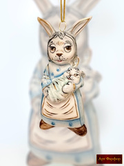 Елочная игрушка Зайчиха мать