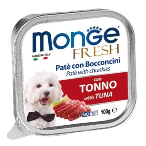 Monge Dog Fresh консервы для собак (тунец) 100г