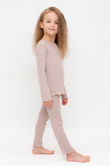 пижама  для девочки  К 1588/кофейный