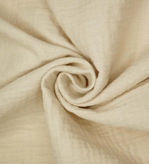 Ткань Муслин, 115 гр/м2, 100% хлопок, ш. 140 см, бежевый