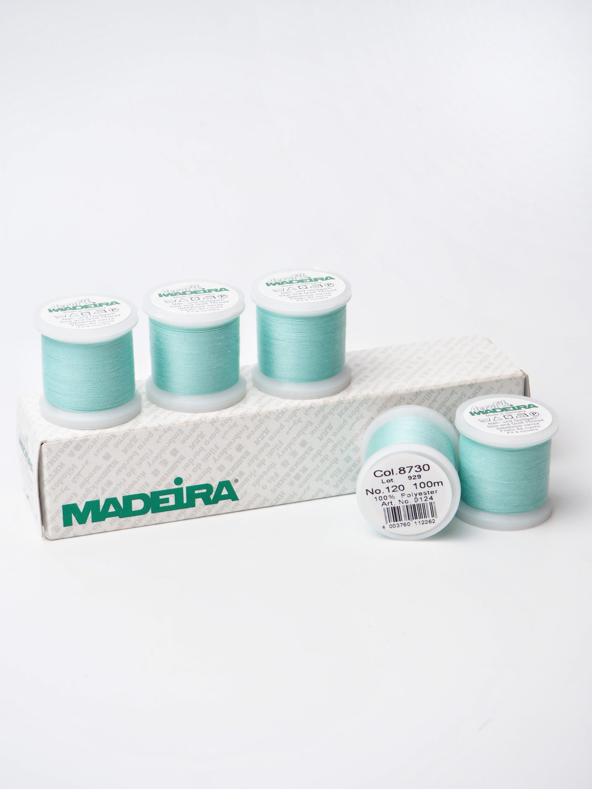 Нитки швейные Madeira aerofil № 120 Col. 8730 пастельно-бирюзовый (100 м)