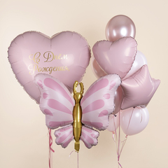 Связка гелиевых шаров Изящная Бабочка