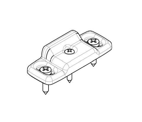 8504FA_G5 Ответная планка центрального замка и запорных ригелей верх/низ для устройств аварийного выхода OLTRE Fapim