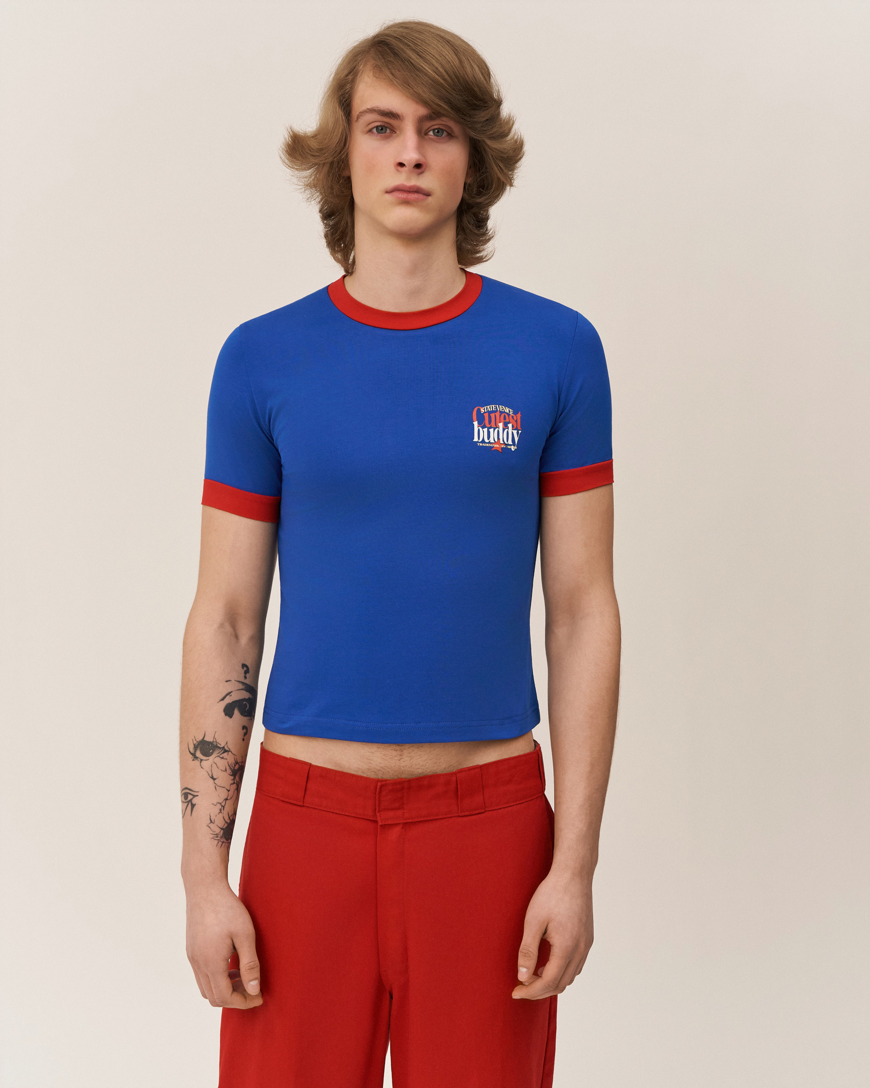 Приталенная футболка из облегченного хлопка