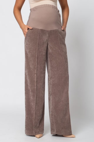 Брюки для беременных 19254 коричневый