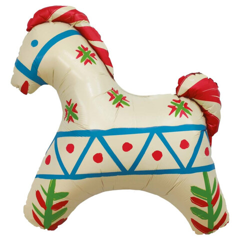 Шар фигура, лошадка, русский узор, 81 см