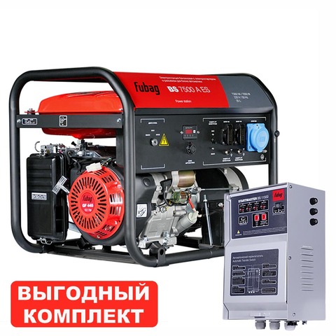 Бензиновый генератор Fubag BS 7500 A ES с блоком АВР