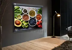 Экран Cactus 84" 150x150см Wallscreen CS-PSW-150X150-SG 1:1 настенно-потолочный рулонный серый — фото 2
