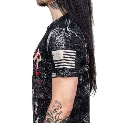 Wornstar | Футболка мужская DEATH MECHANIC TEE W015 левый бок