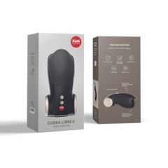 Мастурбатор мужской Fun factory COBRA LIBRE II, черно-серый