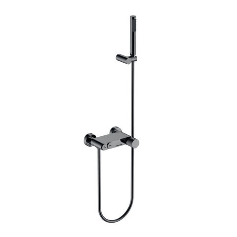 Boheme 123-SGM.4 Смеситель STICK для ванны SHINE GUN METAL SPIRALE