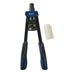 Заклепочник двуручный КОБАЛЬТ 320 мм, усиленный, заклепки 3,2-4,0-4,8 , контейнер, блистер (910-652)