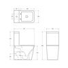 BelBagno BB02093CPR/BB2112SC Унитаз-компакт безободковый BelBagno ARDENTE-R BB02093CPR/BB2112SC