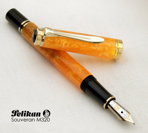 Ручка перьевая Pelikan Souverän® M320, Orange GT  (943068)