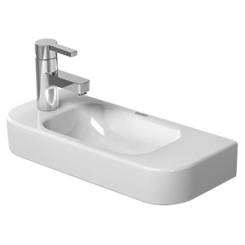 DURAVIT Happy D.2  Раковина 50х22 см, с 1 отв под смеситель слева SX,без  слив перелива, цвет белый. 711500009