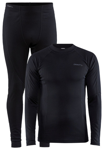 Теплый Комплект термобелья Craft Core Warm Baselayer Set Black мужской