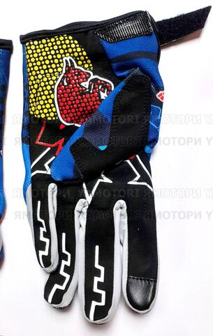 Мото перчатки KINI RED BULL, кроссовые мотоперчатки размер XL