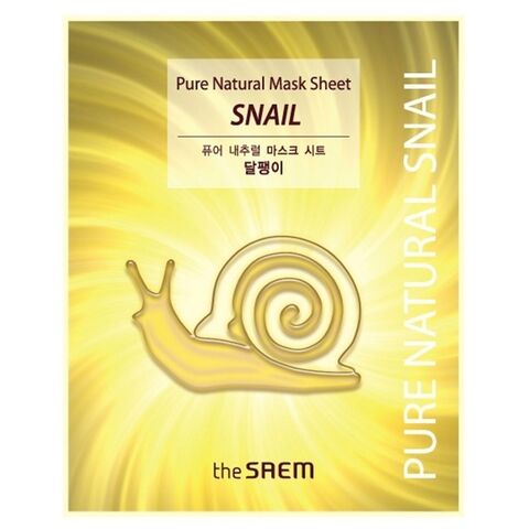 The Saem Pure Natural Mask Sheet [Snail]  Маска тканевая с муцином улитки