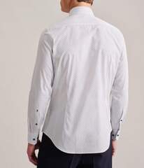 Сорочка мужская Seidensticker Slim Fit 01.642210-35 белая с изящным принтом