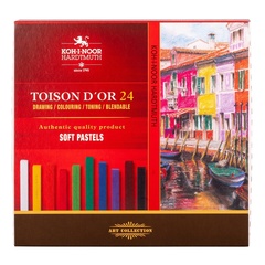 Пастель сухая художественная квадратная KOH-I-NOOR TOISON D`OR 8584, 24 цвета