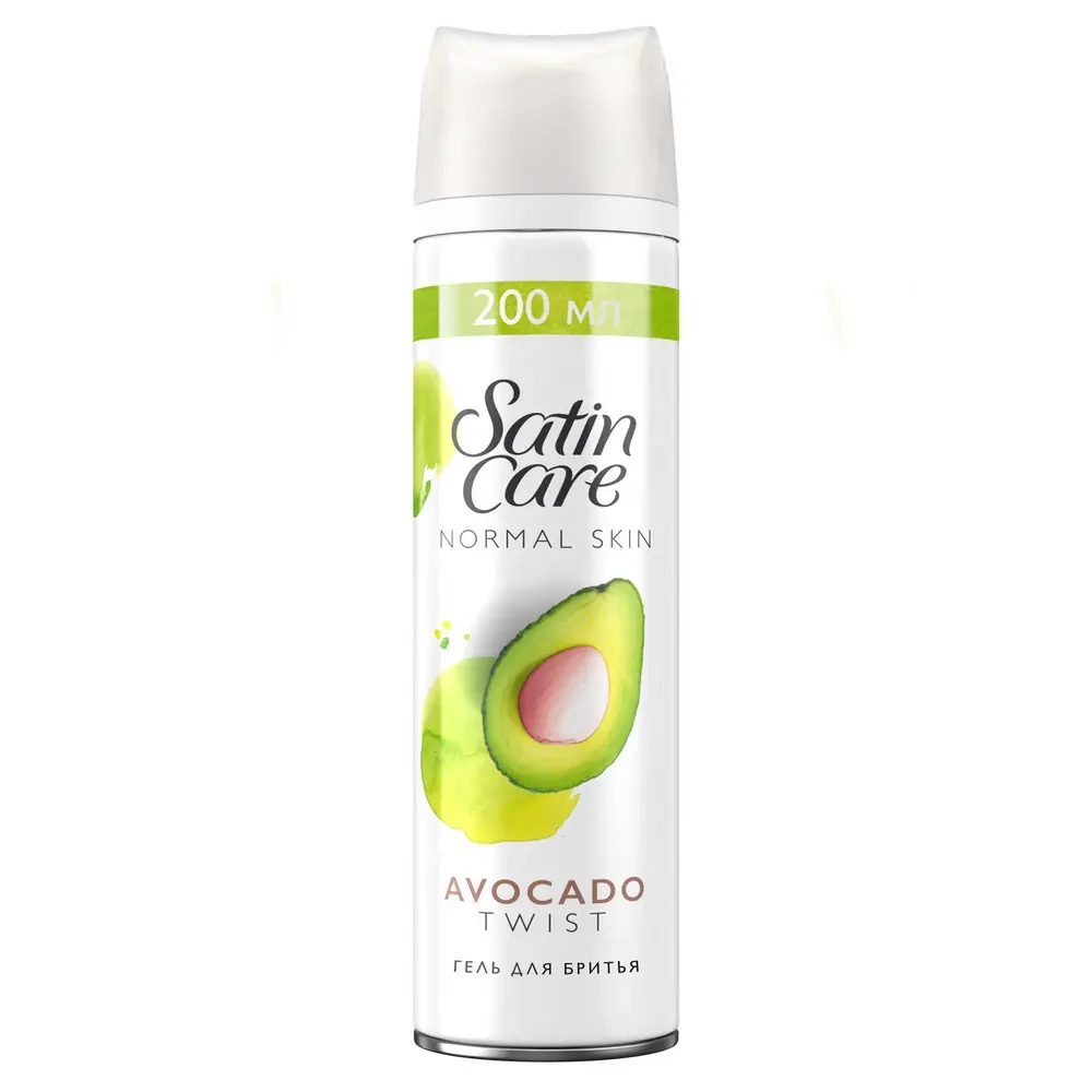 Gillette Гель для бритья для женщин - Satin Care(200мл)Avocado Twist Normal Skin