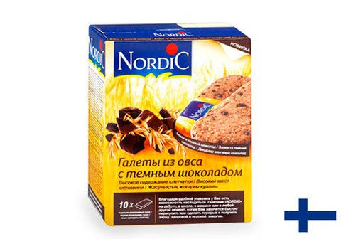 Галеты Nordic из овса с фруктами, 300г