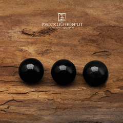 Бусина 10мм. Чёрный нефрит.