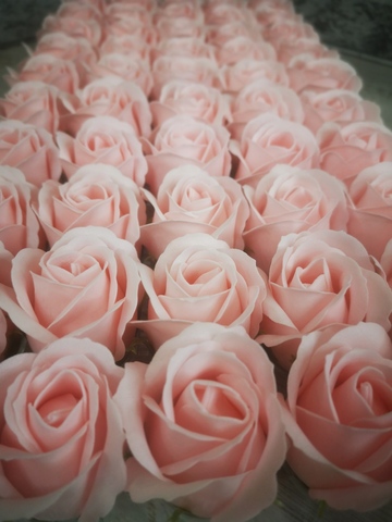 Мыльные розы Теплый розовый розовый 6см. 1шт.
