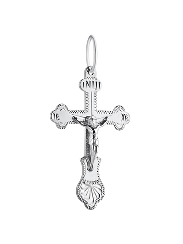 Крестик православный из серебра