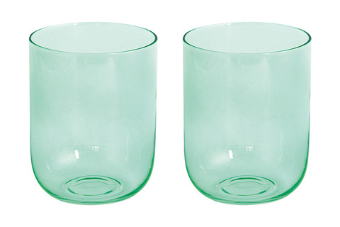 Набор стаканов для воды 2шт 390мл Easy Life Rainbow зеленый