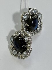 Лето (серьги из серебра)