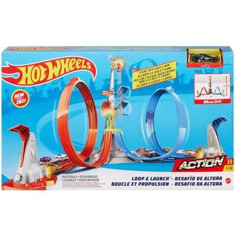 Hot Wheels Loop And Launch Track Playset