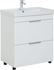 Aquanet 310153 Тумба Ирис new 70 напольная 2 ящ. цв.белый глянец (310153)