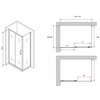 Abber Schwarzer Diamant AG30140B5-S50B5 Душевой уголок, 140x50x190