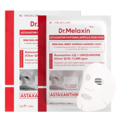 Маска тканевая для лица осветляющая с астаксантином DR. MELAXIN
