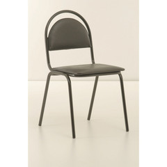 Стул офисный Easy Chair Стандарт черный (искусственная кожа/металл черный)
