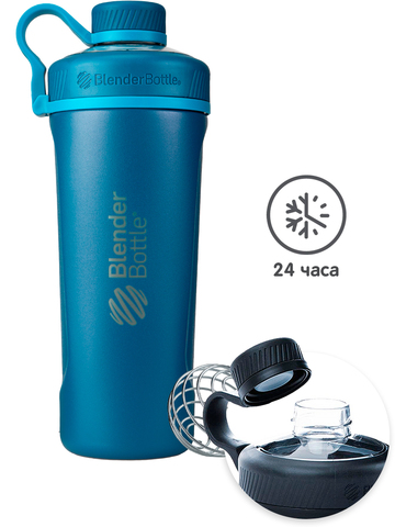 Картинка шейкер Blender Bottle stainless radian tritan 769 Matte Blue - 2