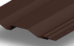 Сайдинг металлический Корабельная доска Полиэстер 0,45мм RALL 8017-Шоколадно-коричневый