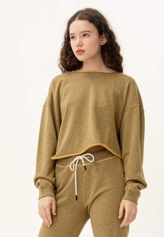 Свитшот оверсайз Bowery NYC Crop Honey