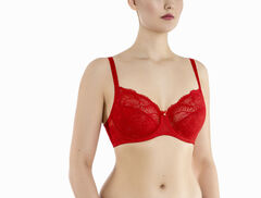 Бюстгальтер-балконет с мягкими кружевными чашками на косточках Senselle by Felina 1010090