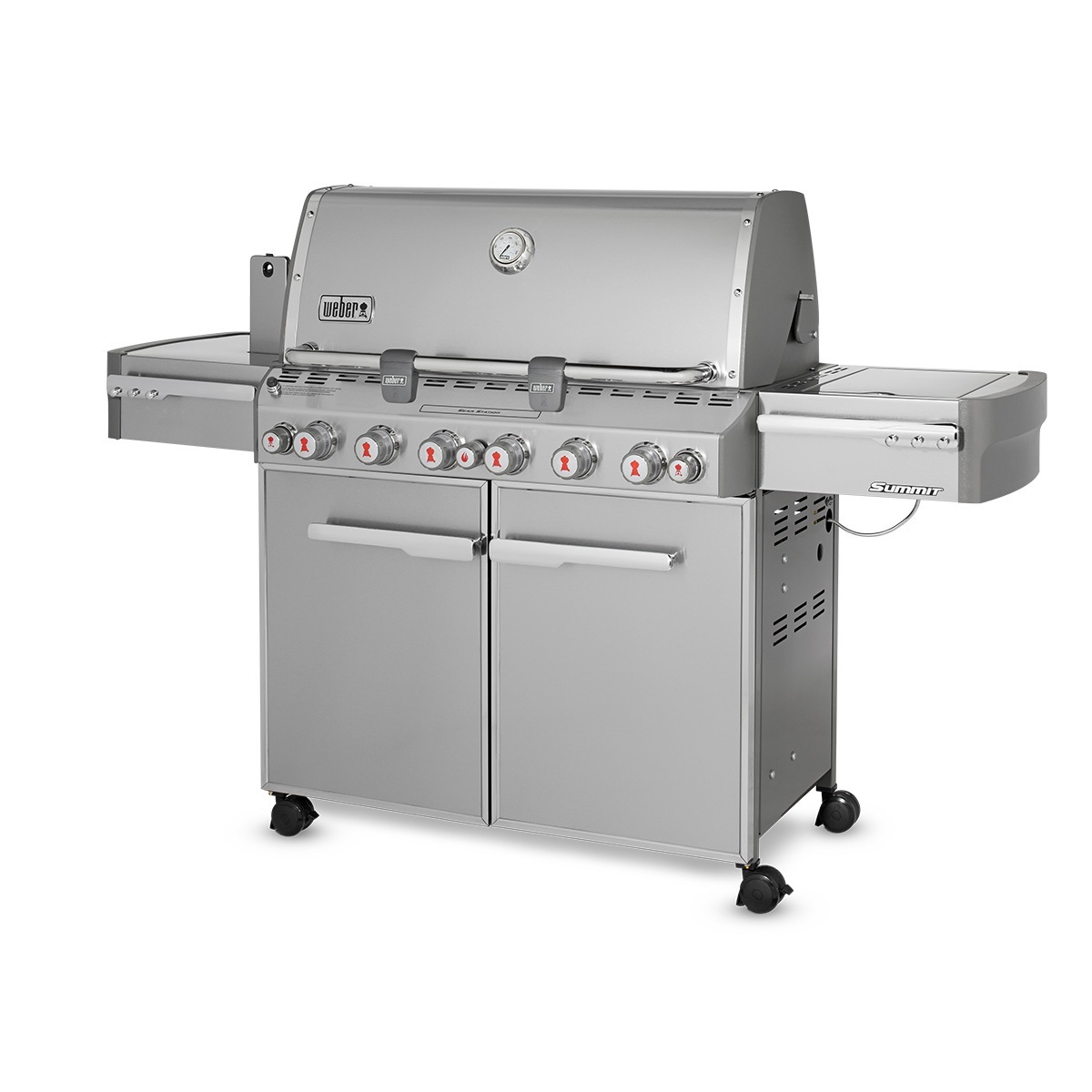 Гриль газовый Weber Summit S-670, GBS, нержавеющая сталь.