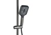 Aquatek AQ3040BGM AQ3040BGM ПОЛАРИС душевая система (смеситель для ванны) 295х195 мм, шлиф. черный хром