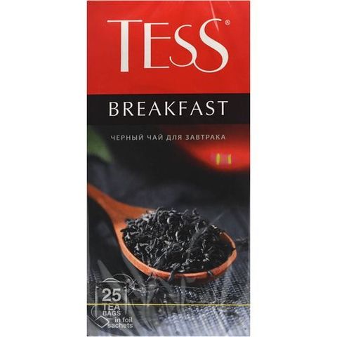 Чай черный в пакетиках Tess Breakfast 25 пак/уп, 1,8 г