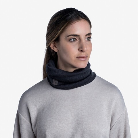 Картинка шарф-труба Buff neckwarmer wool heavyweight Grey - 3