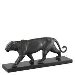 Декор Panther on marble base арт.109572