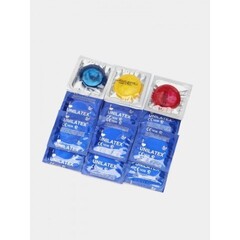 Презервативы Unilatex Multifruits/ароматизированные, 12 шт. + 3 шт. в подарок