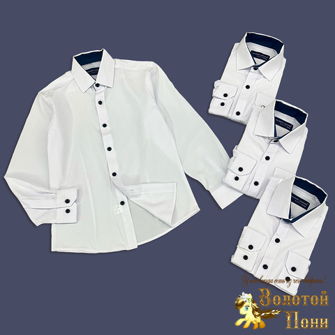 Рубашка хл/стрейтч м (7-14) 250613-JL409
