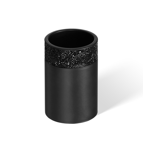 Decor Walther 0933860 Decor Walther Rocks BOD1 Стакан настольный, с кристаллами Swarovski, цвет: черный матовый