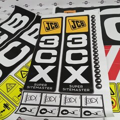 Комплект наклеек "JCB 3CX Super" | Аналог